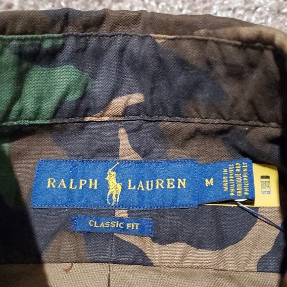 Ralph Lauren Green and Brown Camouflage Shirt - Picture 4 of 4